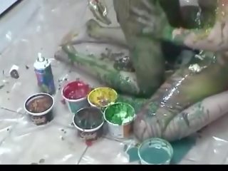 Colorful ans messy with two owadanja girls
